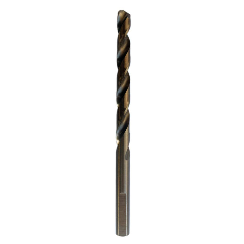 1/4-Inch Cobalt Steel M35 Jobber Length Twist Drill Bits for Hard Metal, Stainless Steel, Pack of 12 1/4 in
