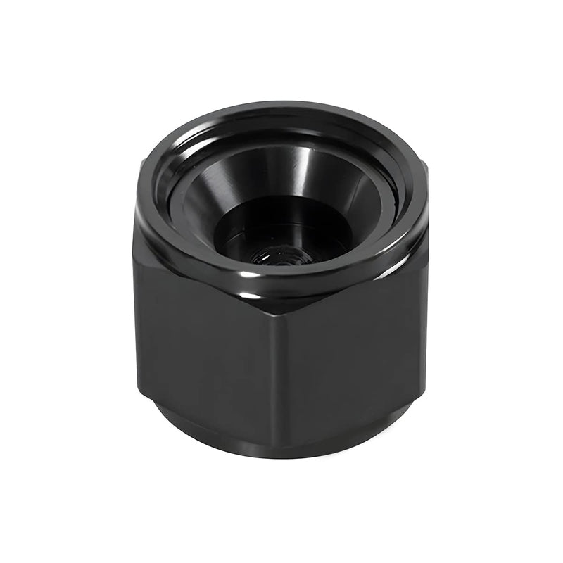 10AN Female Flare Cap Block Off Fitting Plug, 2PCS Aluminum Swivel Hex Head Nut Port Adapter, Automotive Modification Accessories for Fuel Oil Line 10AN