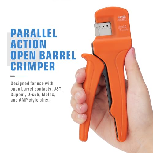 iCrimp IWS-3220S Micro Pin Connector Crimping Tool, AWG 32-20, Ratchet Crimper for JST XH, PH, SH, Molex KK, D-sub Terminals