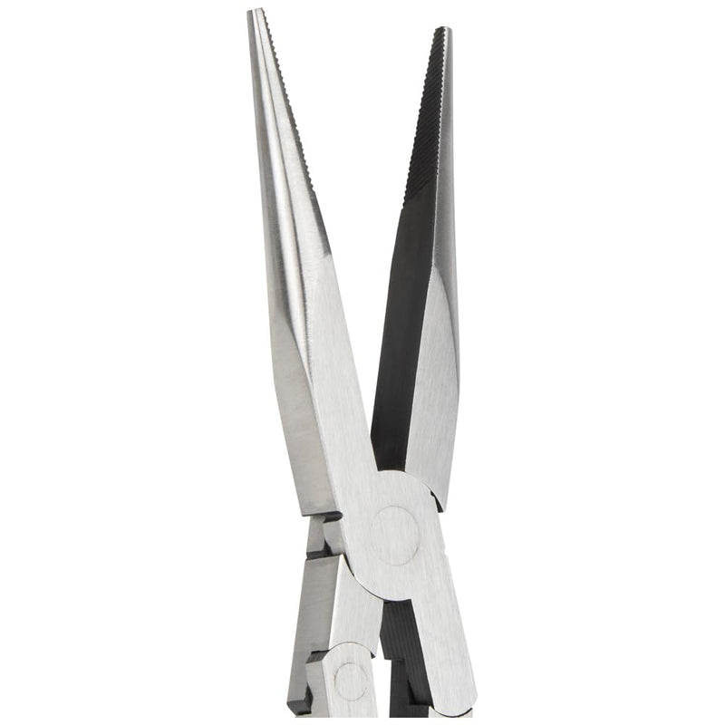 Klein Tools 71402 Needle Nose Pliers and Bent Nose Pliers Set, Knurled Jaws, Double Rivet, Extended Reach for Tight Spaces, 13-Inch, 2-Piece