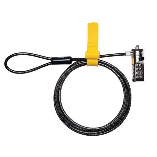 Kensington Combination Ultra Cable Lock for Laptops and Other Devices (K64675US),Silver