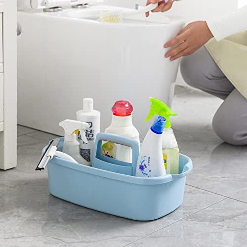 Large Cleaning Supplies Caddy Portable Shower Caddy Basket Blue 2 Pack Large, 2pcs