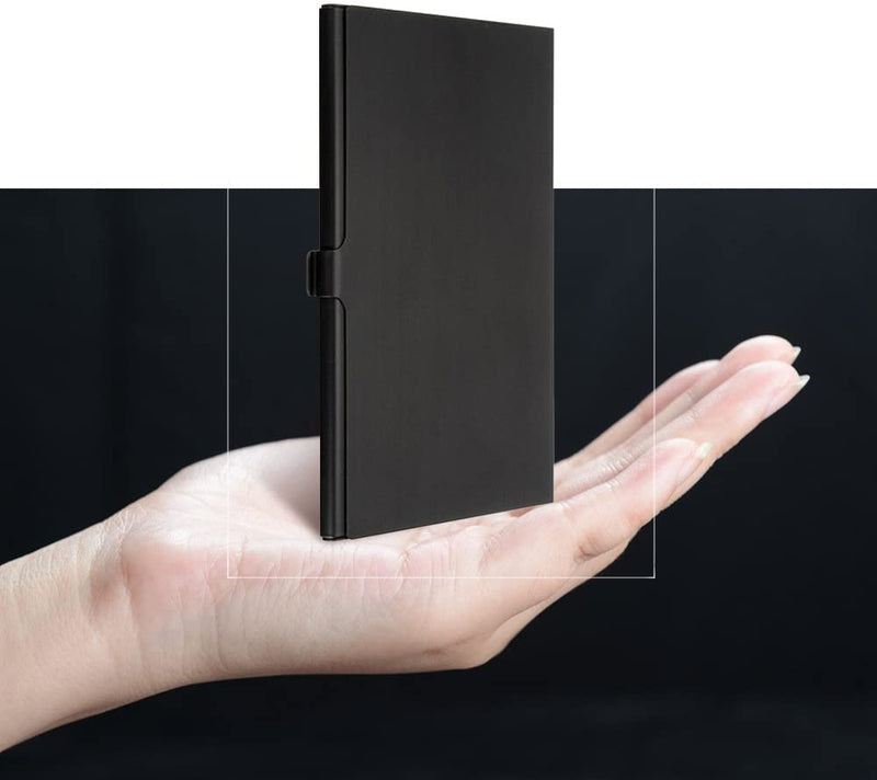Nano SIM Card Holder Case, 13 Slots SIM Card Organizer Storage Box, Nano SIM Holder Travel Case with Eject Pin Slot, Slim Portable Pocket SIM Card Storage Organizer (Black) Black