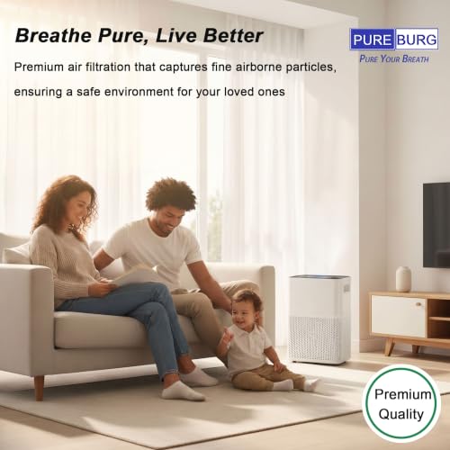 PUREBURG Replacement Filter Compatible with ULTTY Bladeless Tower Fan