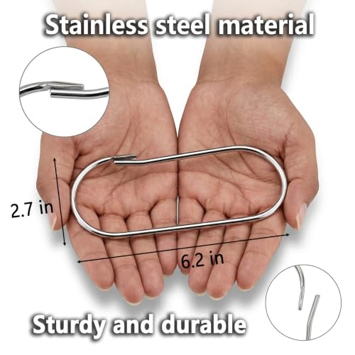 Wrench Ring Large Key Ring - Wrench Organizer, Janitor Key Ring, Tools for Mechanics Silver-8 Piece