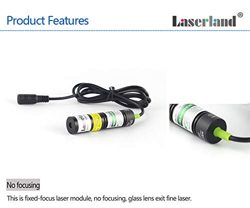 532nm Green Laser Line Module Generator Projector for Halloween Laser Swamp Pond Portal Haunted house Sawmill Woodworks Alignment 5mW