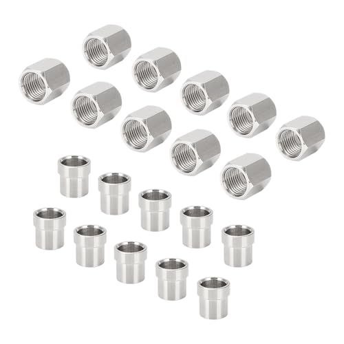 #6 Hardline Nut and Sleeve Set Stainless Steel for 3/8" Hard Line