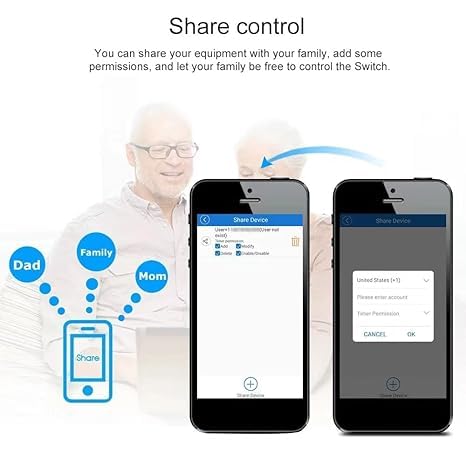 Tuya WiFi Smart Temperature Sensor Controller,4CH 85-250V Relay Switch, Remote Voice Control, APP Remote Control, Dry Contact, Real-Time Monitoring, Compatible with Alexa and Google Home 4CH 110V Temperature