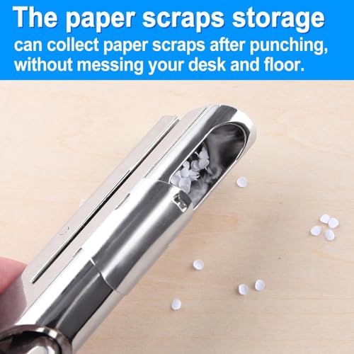 SPEEDWOX Deep Throat Hand Held 3mm Single Hole Punch Long Reach for Paper