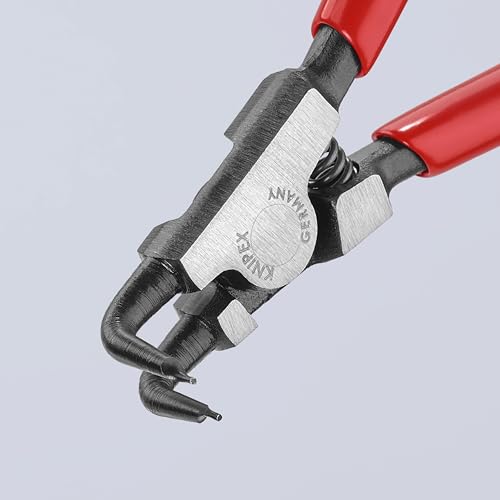 KNIPEX Tools - Circlip Pliers, External, 90 Degree Angled, Forged Tip, 1/8"-25/64" Shaft Dia. (4621A01), 5.00, Black 5-Inch Classic