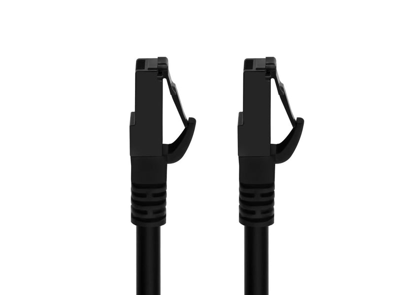 Monoprice Cat6A Flexible TPE Patch Cable - 25 Feet - Black | UTP, 24AWG, 500MHz, Pure Bare Copper, Snagless RJ45, Ethernet Cable - Flex Series