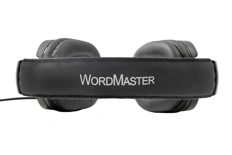 ECS WordMaster Transcription USB Headset, 7-Foot Cord, Over-Head, Around-Ear, Superb Audio Clarity, External Sound Card, Ideal for Transcribing Medical & Legal Dictation, Padded Headband & Ear Cups