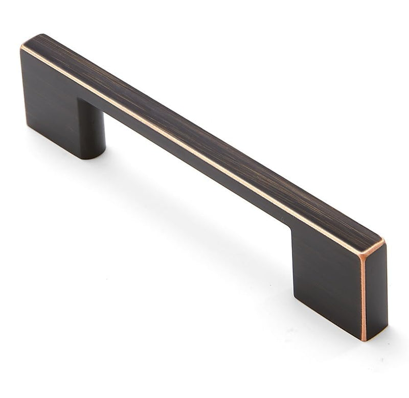 10 Pack Oil Rubbed Bronze Cabinet Pulls 5 Inch, Handles for Kitchen Cabinet Hardware, Square Cabinet Handles for Bathroom Dresser Drawer Handles 5"(128mm)