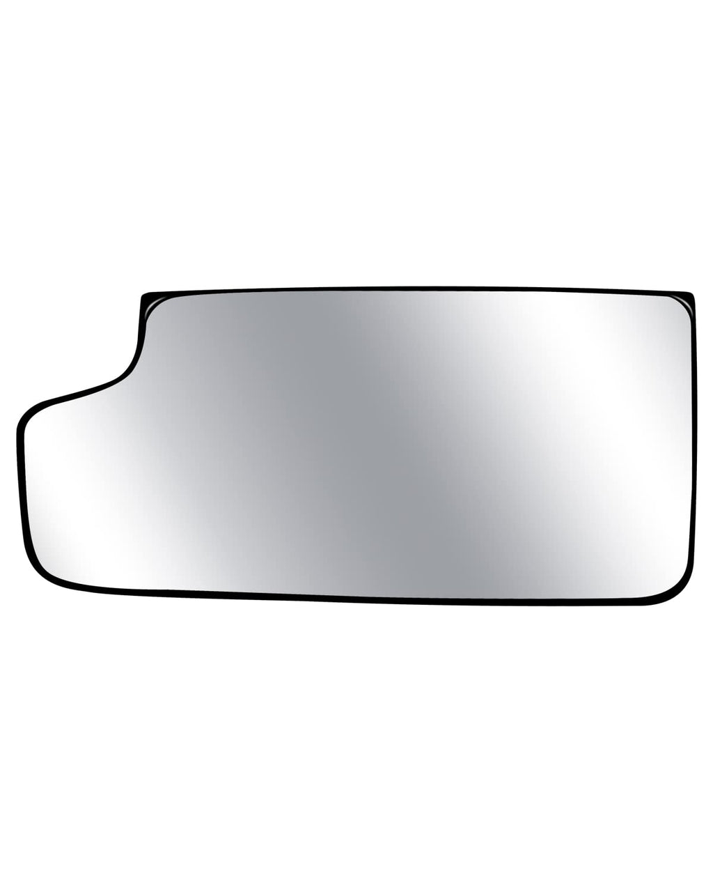 Driver Side Heated Towing Mirror Glass Fit for Chevy Silverado GMC Sierra 1500 2014-2017 & 2500 3500 2015-2017, Left Lower Convex Tow Mirror Glass with Rear Holder, Replace 23444114 TR00560