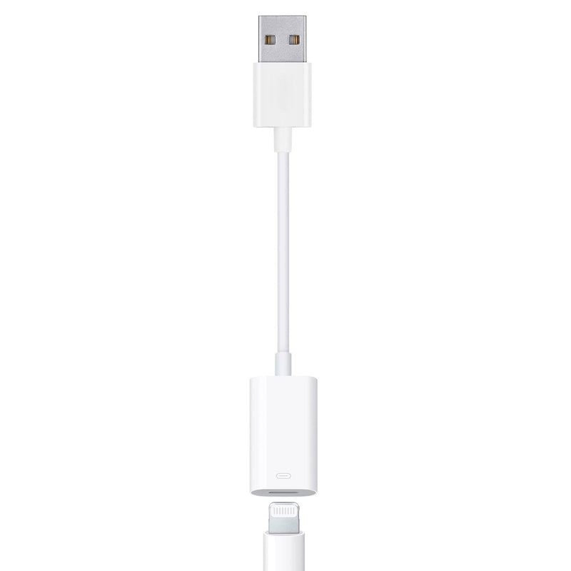 USB Male to Lightning Female Audio Adapter Cable,Type A to Lightning Dongle Converter Support Volume Control Mic Compatible with MacBook Computer PC Headphone,Earphones, Earbuds, and More