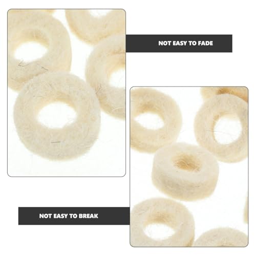 OSALADI Felt Washers Replacement Round Wool Felt Washer 0.59X0.59X0.19in Oil Plug Washer Mechanical Seal Gasket for Oil Leak Prevention Equipment Maintenance and Easy Replacement