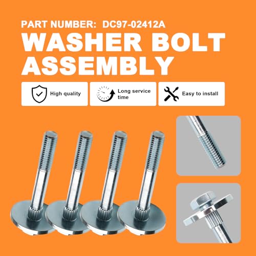 DC97-02412A Washer Bolt Assembly for Samsung and Kenmore Front-Loading 4pc