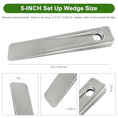WG-5 Welding Wedge Pipe Wedge, 5 inch Steel Wedges for Leveling, Spacing Wedges for Welding Pipe Spacer Wedge for Planers, Shapers, and Other Applications, Small Metal Wedges, Wedge Tool Anchors
