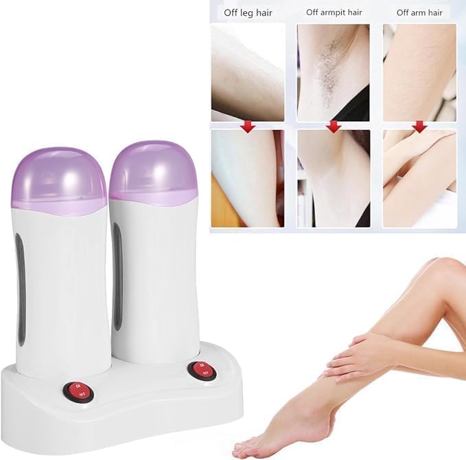  [AUSTRALIA] - SQUADO - 2 x 40 W Professional Waxing Stick Roller Heats for Waxing Stick Durable Hair Removal with Roller Waxing
