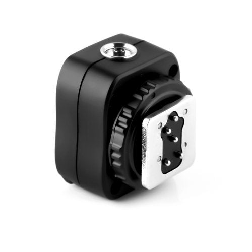 PIXEL Flash Hot Shoe for Nikon, TF-322 Flash Hot Shoe Sync Adapter with Extra PC Sync Port Dedicated for Nikon DSLR Shoe Mount Camera & Flashgun