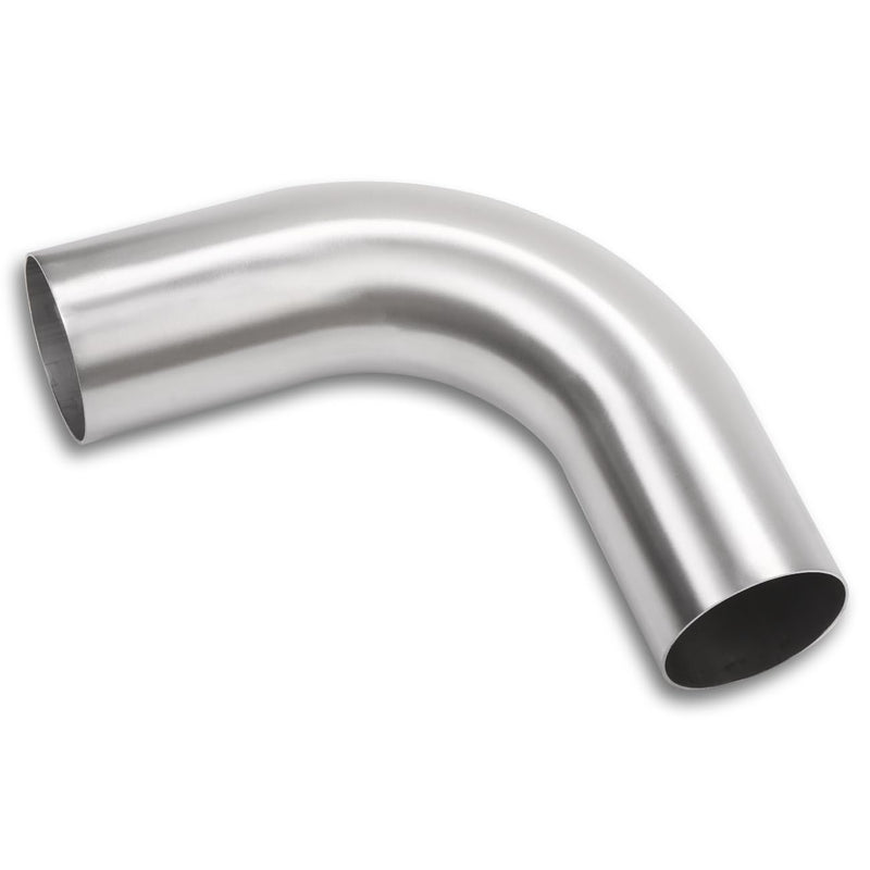 90 Degree Elbow 3.5 Inch 89mm OD Aluminum Intercooler Pipe Piping Air Intake Tube, 1.5D Radius, Brushed Finish OD: 3.5" (89mm) 90 Degree - 1PC