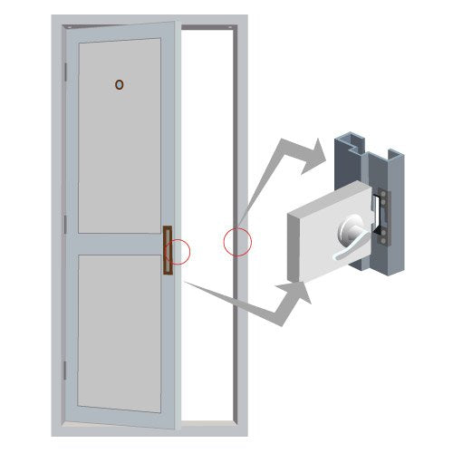 Visionis VIS-EL100-FSE 770lbs Stainless Steel Electric Door Strike Lock for Wood and Metal Doors 12V Fail Secure Normally Open