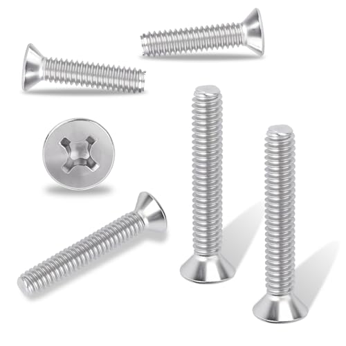 1/4-20x1-3/4 Phillips Flat Head Machine Screws 50pcs HS/JXLS-01 1/4-20x1-3/4"