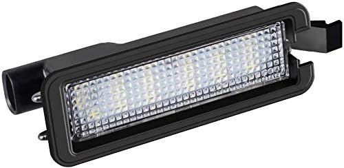LED License Plate Light Lamp Assembly For 2015-2019 Dodge Charger Challenger Chrysler 300 Pacifica Jeep Compass 6000K Dimond White, Pack of 1