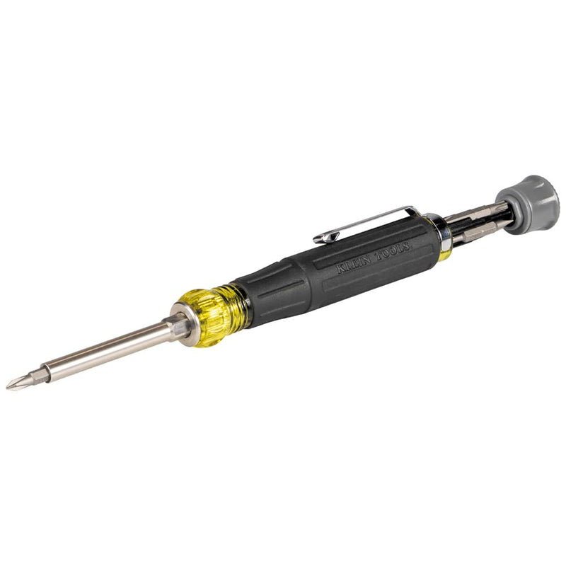  [AUSTRALIA] - Klein Tools 32600P Mini Precision Screwdriver with Pocket Clip, 13-in-1 Magnetic All-Purpose Driver with Nut Drivers, Phillips, Slotted, and TORX Tips