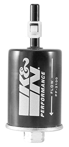 K&N Gasoline Fuel Filter: High Performance Fuel Filter, Premium Engine Protection, Compatible with 1982-2012 GM Truck/Passenger Car Fuel Injected Gasoline Engines, PF-2100