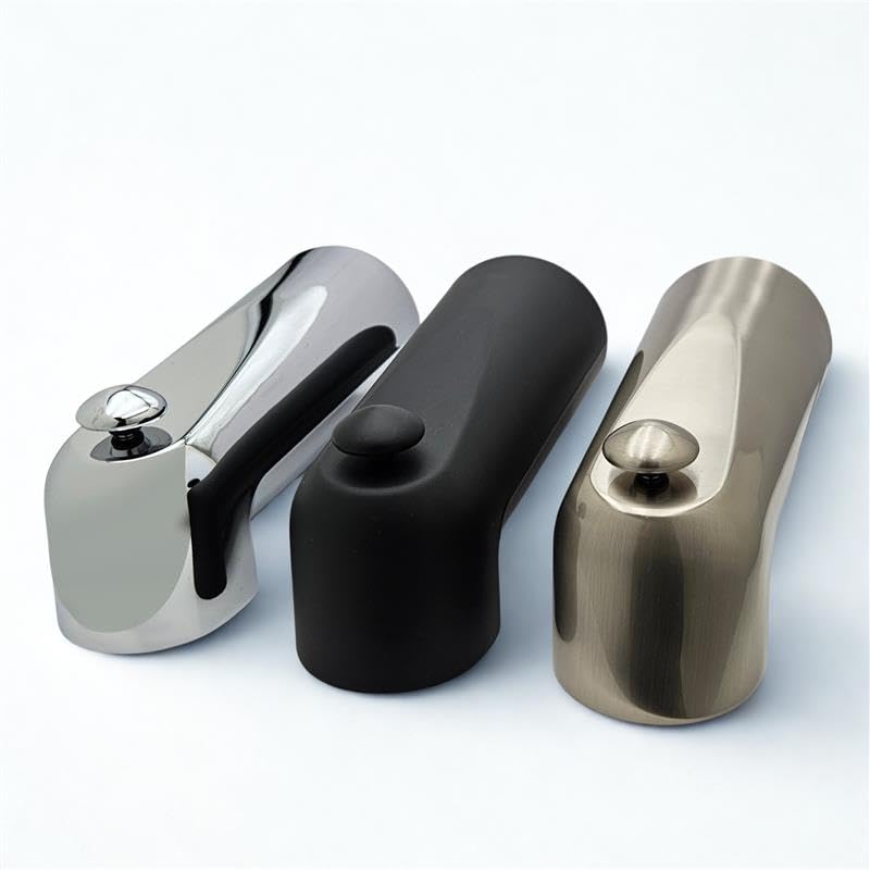 Westbrass 7" Diverter Tub Spout, Satin Nickel, E507D-1F-07