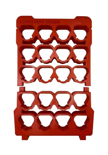 Generic Jonah Pope Design 3d Printed Insert for M12 Battery and Packout Organizer (Insert only) (Red) Red