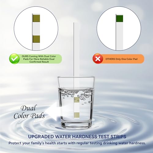 Water Hardness Test Strips Kit for Home Drinking Water and Pool Spa 200CT