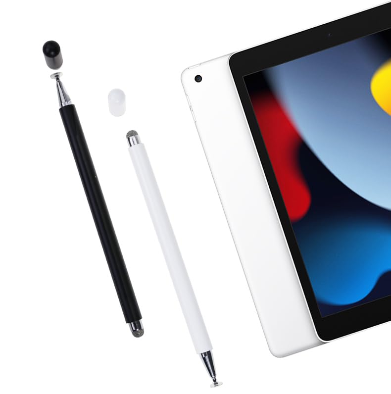 Stylus Pen for Samsung Galaxy Tab Tab A9+ / A8 / A7 / A7 Lite, High Sensitivity & Precision Capacitive Styli Pencil for Apple iPad/iPad Pro/Fire HD/Microsoft/Surface/All Touch Devices (White) White