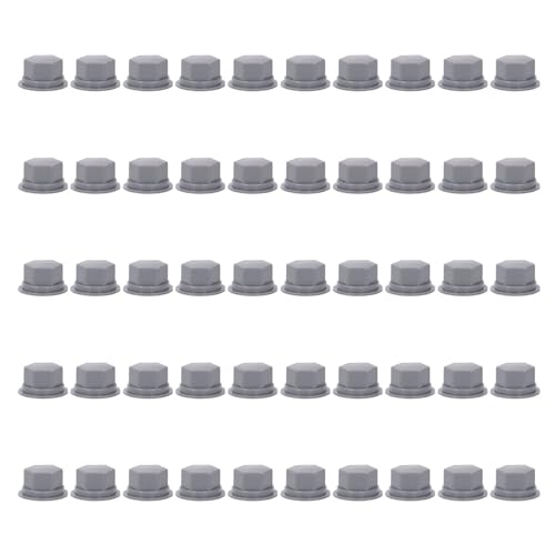 PUSOKEI Hexagonal Screw Head Caps, Silicone Material 50 Pieces Easy Installation Hex Screw Bolt Cover for Machinery Fasteners (M20)