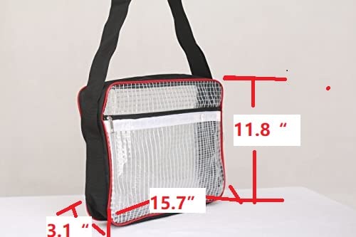 ESD 15.7"L x 3.1"W x 11.8"H anti-static cleanroom clear engineer bag for engineer store tool or computer working in clean room red
