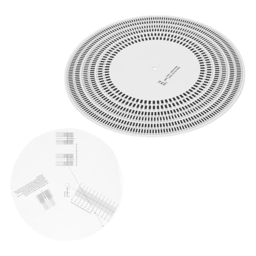 inch Turntable Stroboscope Disc 33/45/78 RPM 50/60Hz Rotational Speed Detection for LP Vinyl Turntables Calibration Disc for Vinyl Record Player