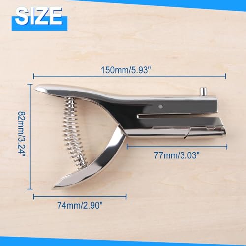 SPEEDWOX Deep Throat Hand Held 3mm Single Hole Punch Long Reach for Paper