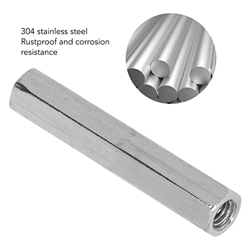 5 Pcs Hex Coupling Nut M8x1.25 75mm Length, 304 Stainless Steel Hex Connection Nuts, Wide Purpose for Bolts Studs Machine Screws, Indoor Outdoor Use