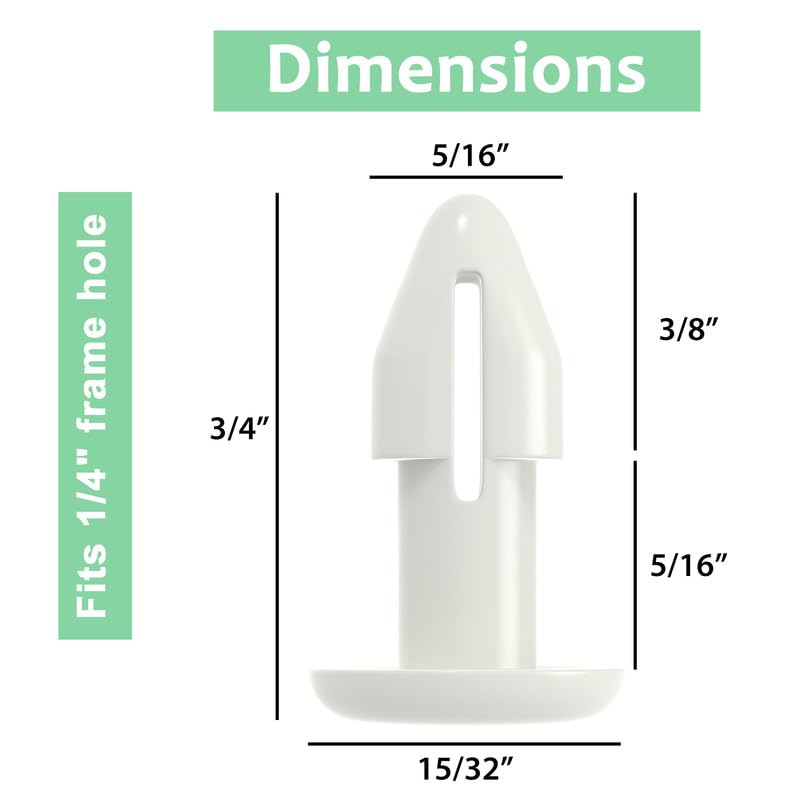 50 Long Shank 1/4 Strapping Rivets Vinyl Strap Replacement Fastener Rivets for Patio Furniture Repair Webbing Lawn Chair Lounge