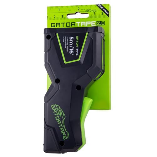 2.0 16ft Measuring Tape with Top View Reading Window, Dual Scale