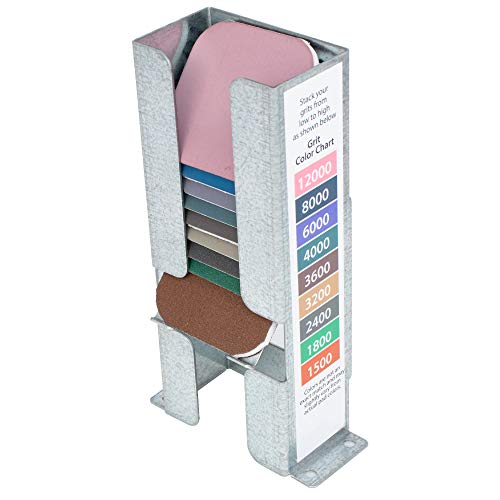 2 inch by 2 inch Micro-Mesh Soft Touch Sanding Pads and Steel Dispenser