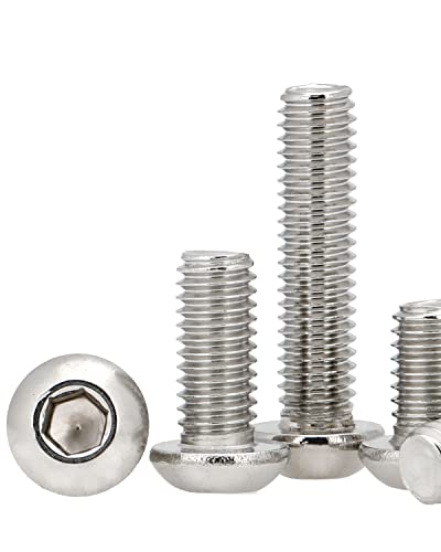 IMScrews 1/4-20 x 5/8" Button Head Socket Cap Bolts Screws, 304 Stainless Steel, Allen Hex Drive, Pack of 100 #1/4"-20 x 5/8"