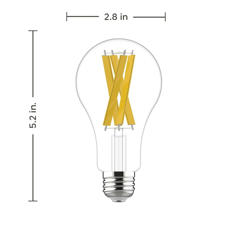 GE Ultra Bright LED Light Bulbs, 150 Watt, Soft White, A21 Bulbs (4 Pack)