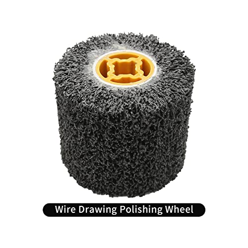 120x100mm Paint and Rust Remover Polishing Burnishing Wheels Surface Conditioning Tool, Paint Stripper Wheel Burnishing Tool for Metal Polishing Rust Remove