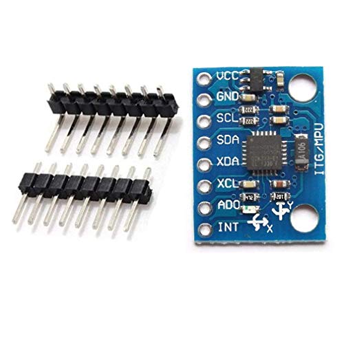 HiLetgo 3pcs GY-521 MPU-6050 MPU6050 3 Axis Accelerometer Gyroscope Module 6 DOF 6-axis Accelerometer Gyroscope Sensor Module 16 Bit AD Converter Data Output IIC I2C for Arduino