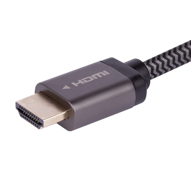 Monoprice 8K Certified Ultra High Speed HDMI Cable - Braided - HDMI 2.1, 8K@60Hz, 4K@120Hz, 48Gbps, HDR, VRR, CL2 In-Wall Rated, 10ft, Black 10 ft Type: Braided 1 Pack