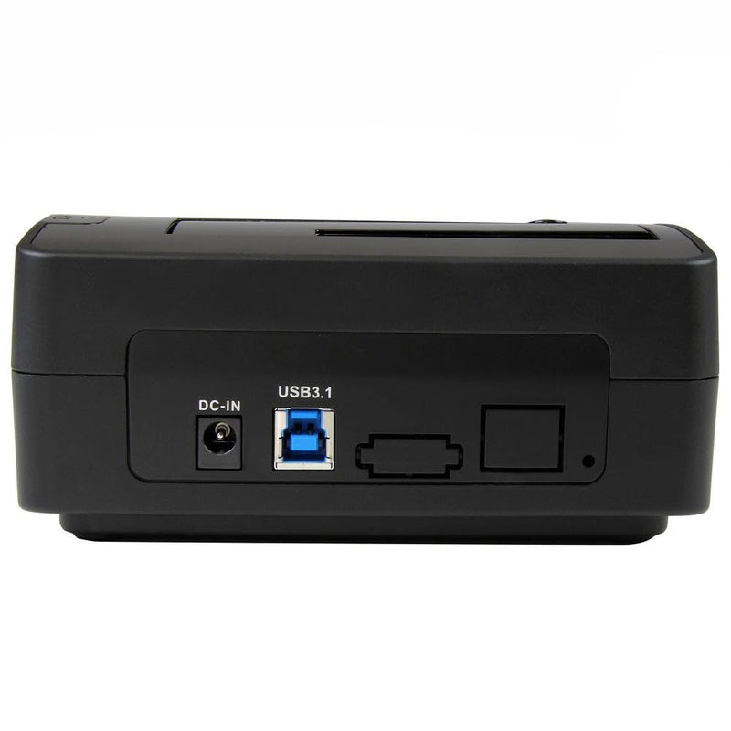 StarTech.com Single Bay USB 3.1 to SATA Hard Drive Docking Station, USB 3.1 (10 Gbps) Hard Drive Dock, External 2.5/3.5" SATA III HDD/SSD Docking Station, Top-Loading Hard Drive Bay (SDOCKU313),Black