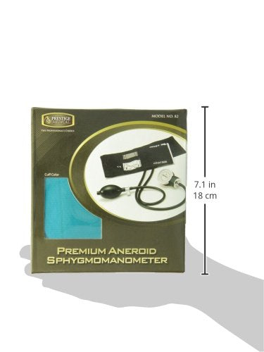 Prestige Medical Adult Premium Aneroid Sphygmomanometer, Teal