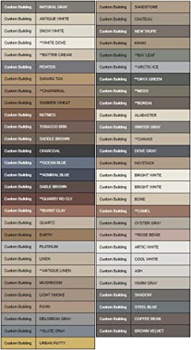 Color Fast Caulk Matched to Custom Building Products (Urban Putty Unsanded)